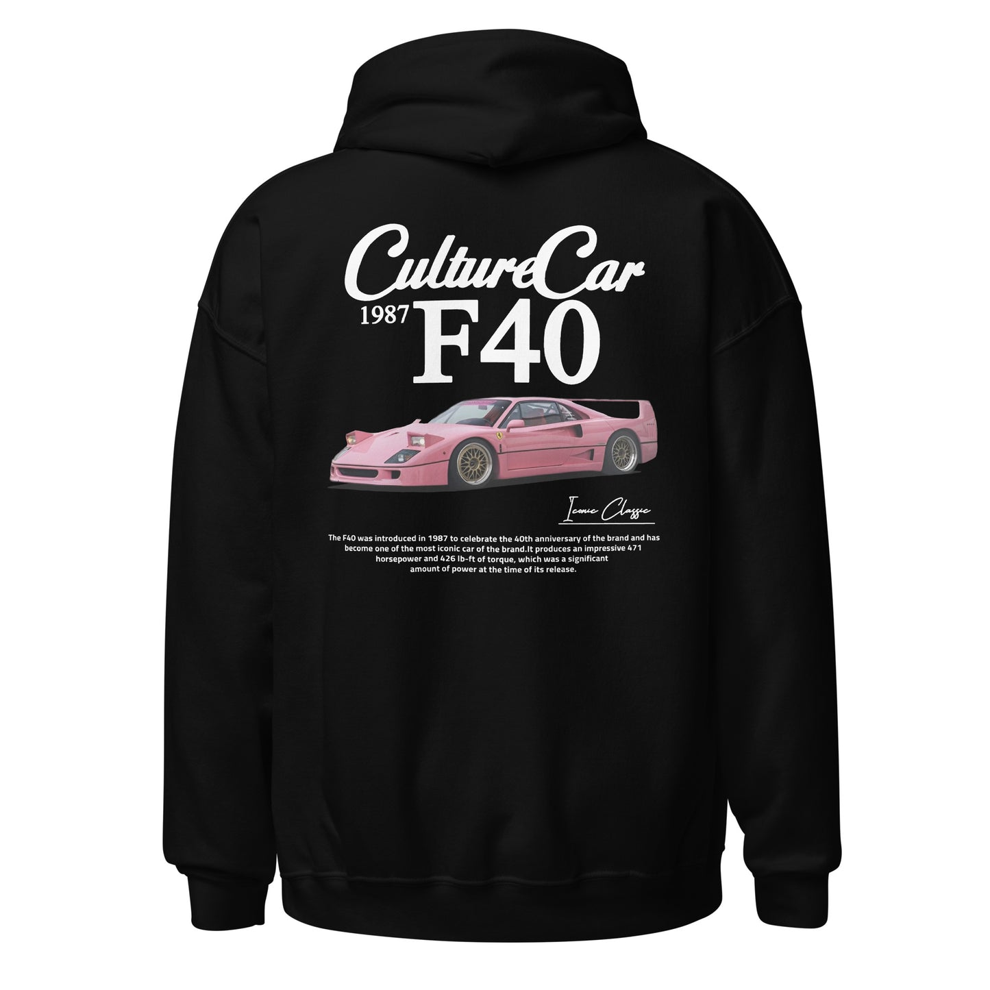 Hoodie F40 rose