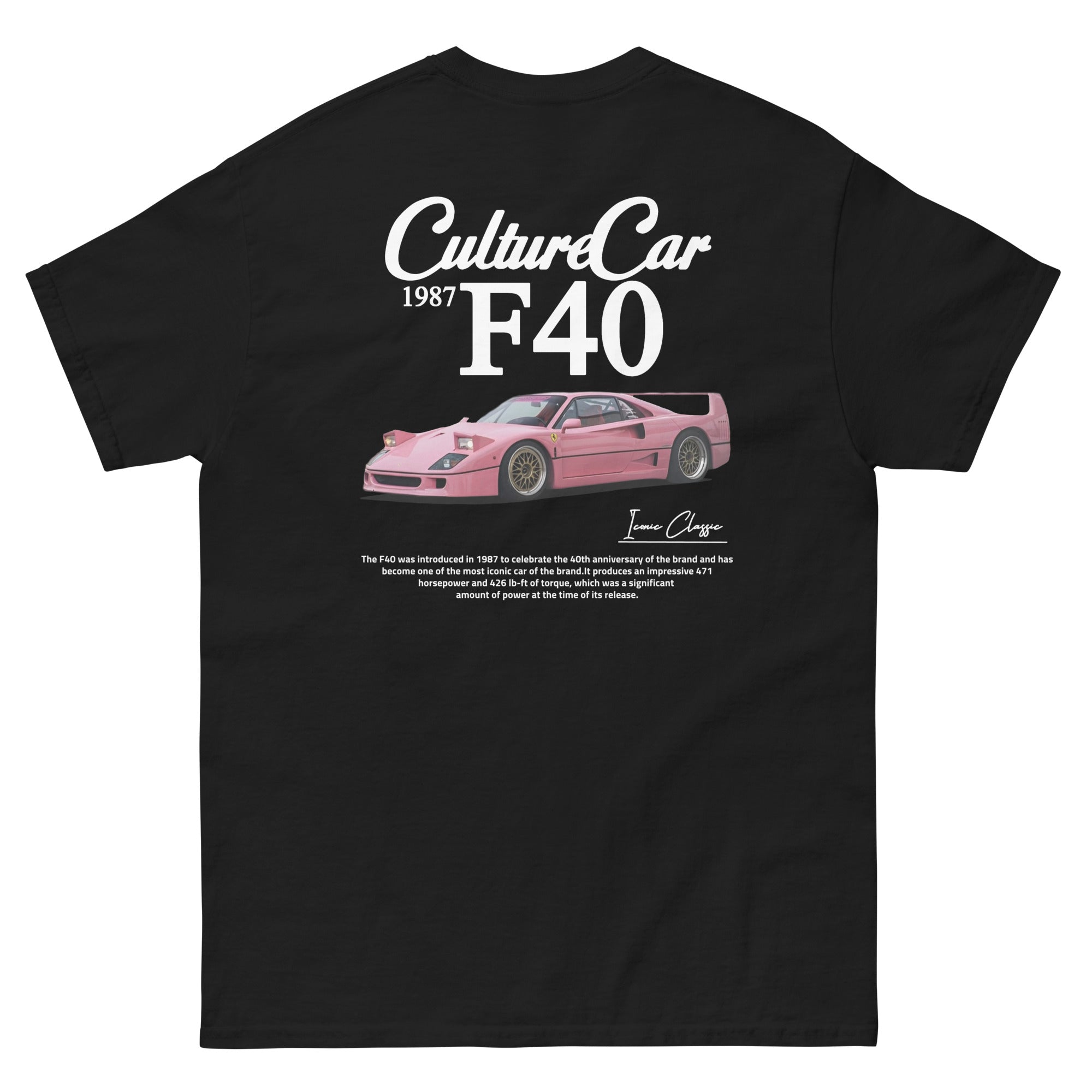 T-shirt F40 rose